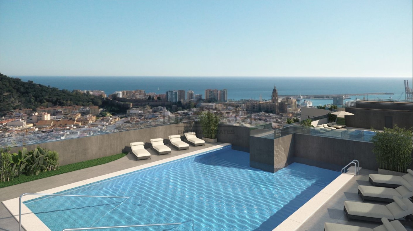 Lejlighed med pool 10 minutter fra det historiske centrum af Malaga