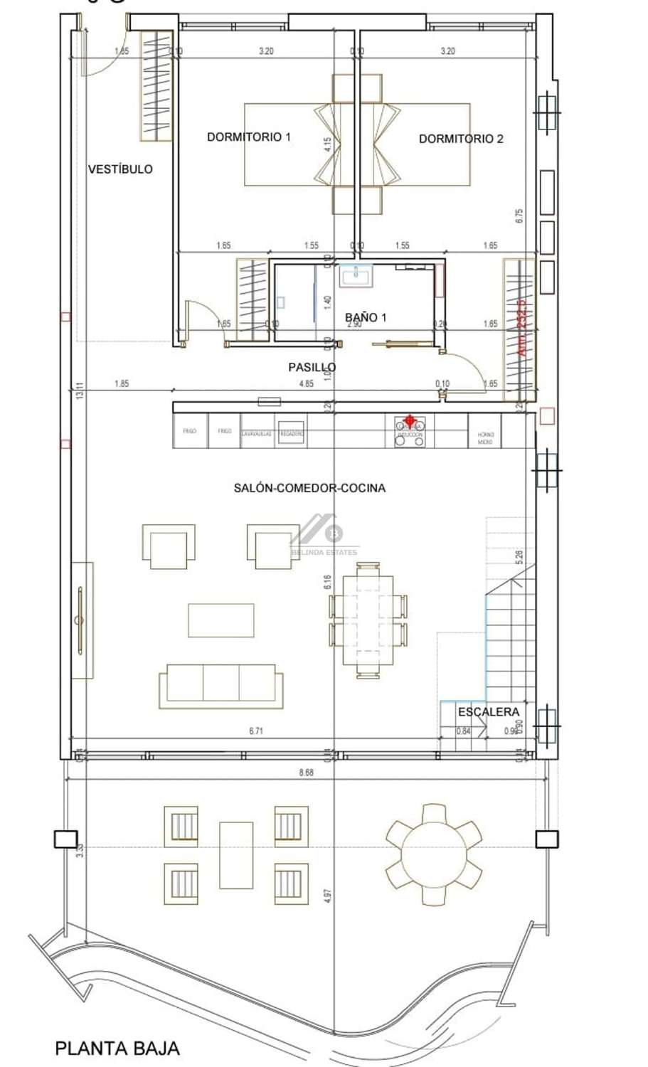 Fabelaktig 4-roms duplex penthouse med panoramautsikt